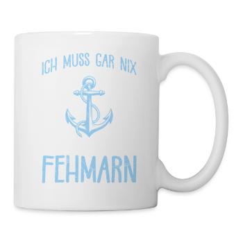 Vacances en mer Baltique N’EST PAS OBLIGÉ DE FAIRE QUOI QUE CE SOIT, IL SUFFIT D’ALLER À FEHMARN - Mug blanc - blanc - Droite