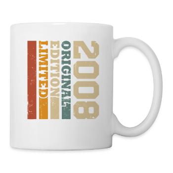 Original 2008 Vintage Vintage Anniversaire Rétro - Mug blanc - blanc - Droite