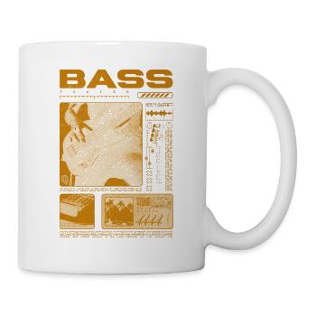 Bassgitarrenliebhaber Bassist Streetwear - Tasse - Weiß - Rechts