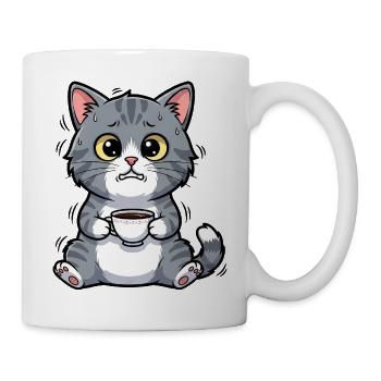 Sweet Cat Coffee Caffeine Early Bird Morning - Mug - white - Right