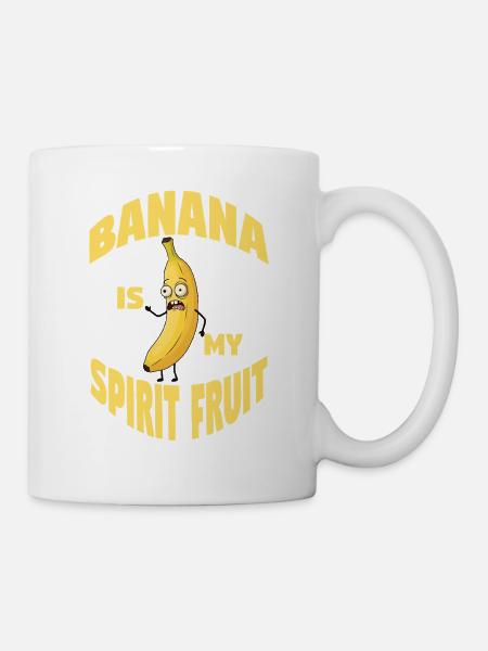 Banane Ist Mein Geistfrucht - Tasse - Weiß