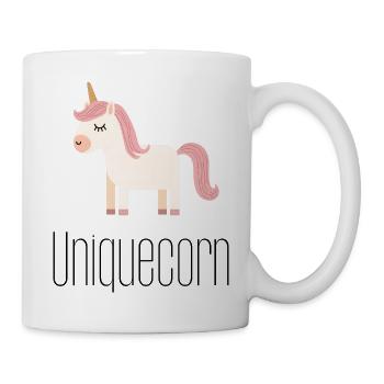 Uniquecorn – Minimalist Unicorn Design - Mug - white - Right