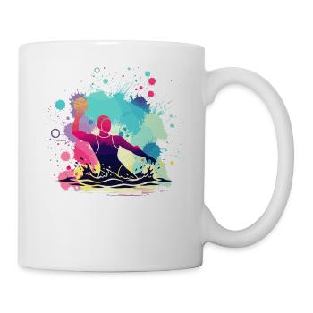 Water polo woman, water polo player, water polo sport - Mug - white - Right