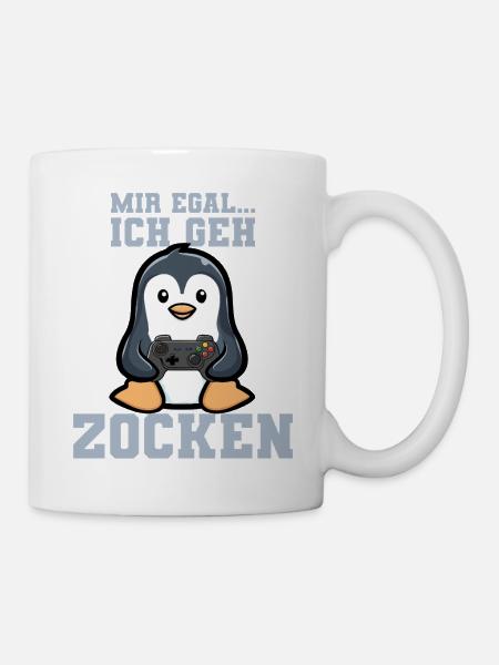 ich geh zocken - Tasse - Weiß