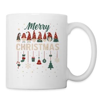 Joyeux Noël Guirlande de Nains - Mug blanc - blanc - Droite