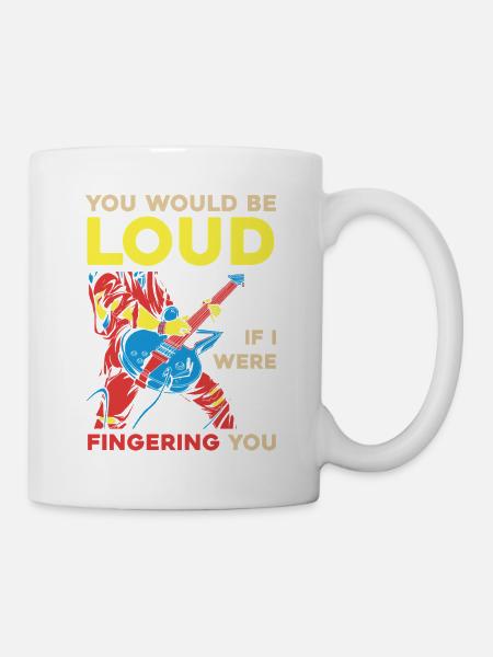 Lauter Rock-Gitarrenspruch - Tasse - Weiß