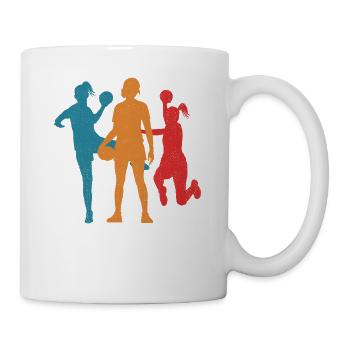Handball Handballspielerin Frauen Handballerin - Tasse - Weiß - Rechts