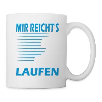Joggen Geschenk Jogger Laufsport Sport Fitness - Tasse - Weiß - Rechts