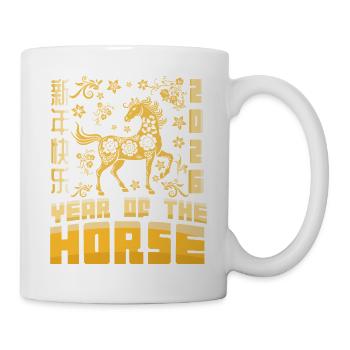 Year Of Horse Chinese Zodiac Lunar New Year 2026 - Mug - white - Right