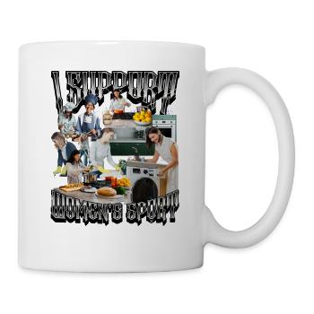 Je soutiens le bootleg inportable du sport féminin - Mug blanc - blanc - Droite