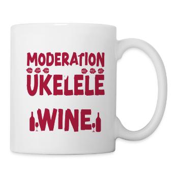 Hawaiian Ukulele Uke Wine - Tasse - Weiß - Rechts