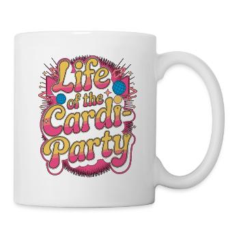 Cardiac Tech Life Of The Cardi-Party Cath Lab Tech - Tasse - Weiß - Rechts