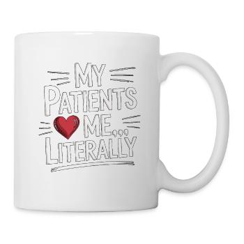 Cardiac Tech My Patients Heart Me Cath Lab Tech - Tasse - Weiß - Rechts