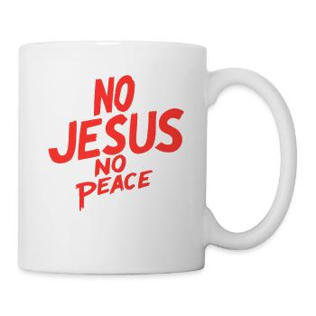 Connais Jésus, connais la paix - Mug blanc - blanc - Droite