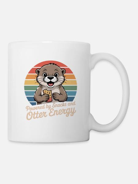 Otter Snack Humor - Tasse - Weiß