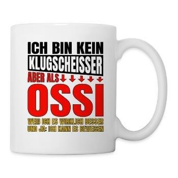 I'm not a smartass Ossi knows better - Mug - white - Right