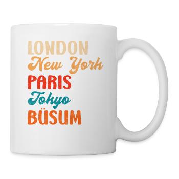 Mer des Wadden LONDRES NEW YORK PARIS BÜSUM Drôle - Mug blanc - blanc - Droite