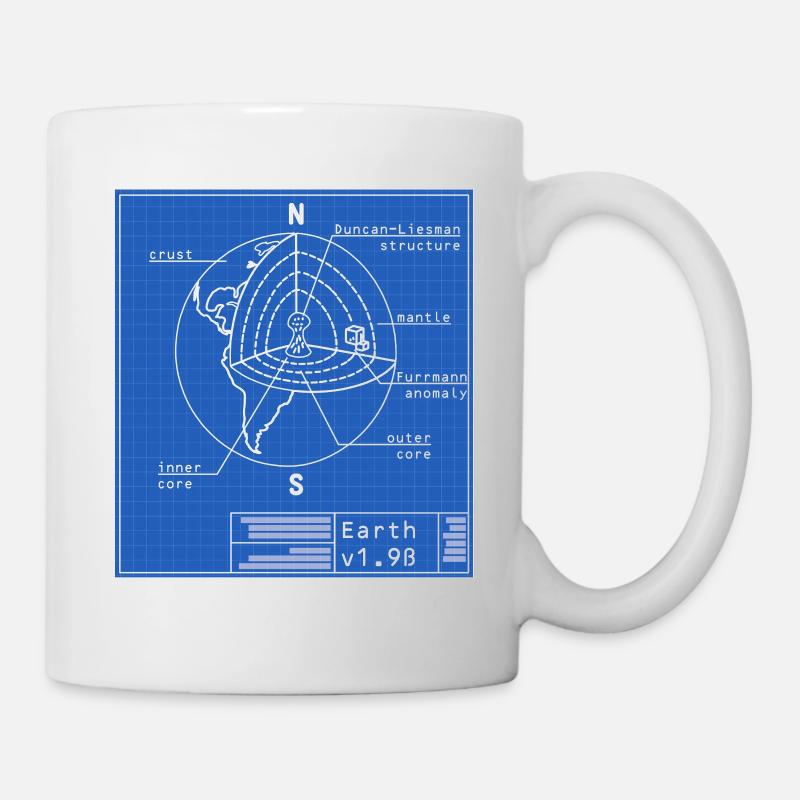 Blueprint Earth v1.9ß - Mug blanc - blanc