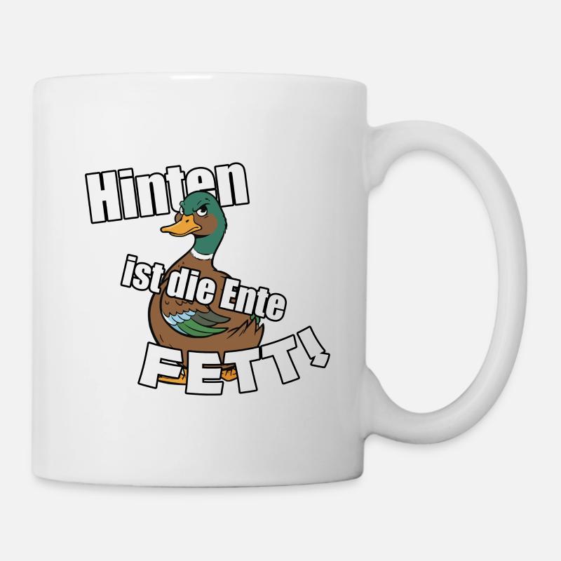 The duck is fat in the back - Mug - white