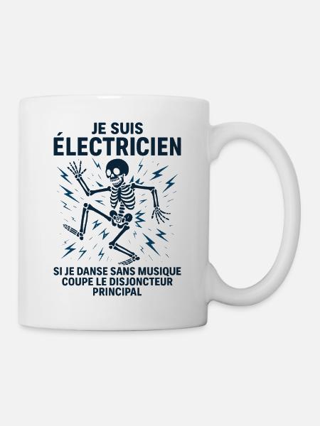 Elektriker-Mann-Humor – Ich bin Elektriker - Tasse - Weiß