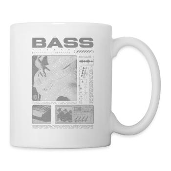 Bassgitarrenliebhaber Bassist Streetwear - Tasse - Weiß - Rechts