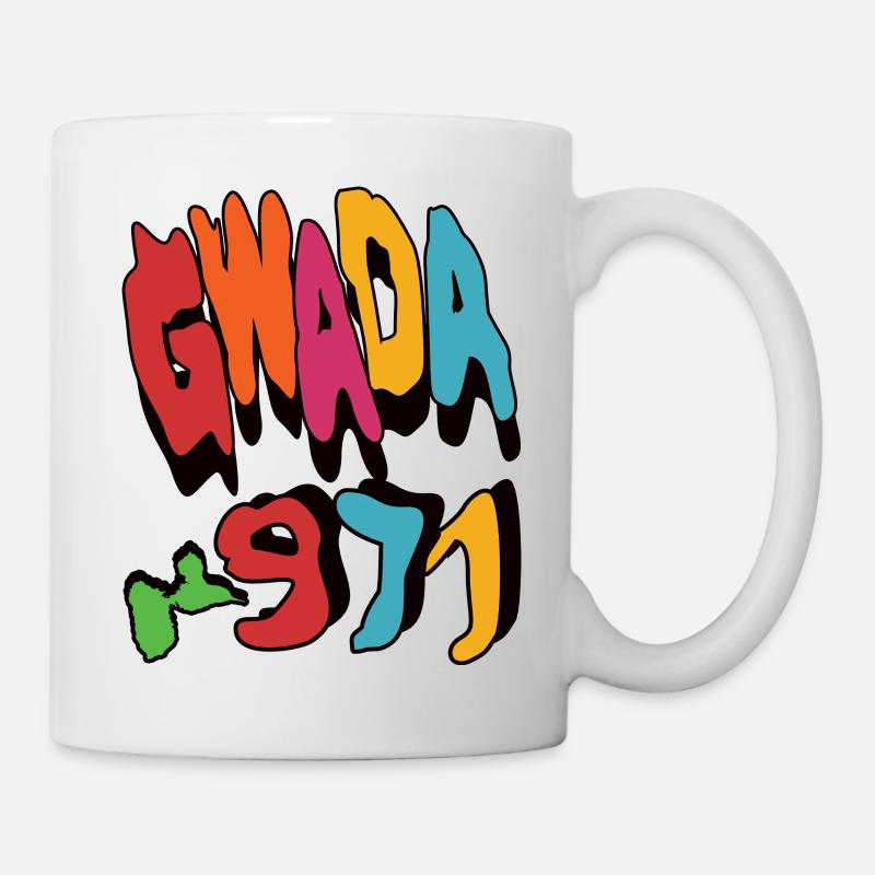 Gwada - Guadeloupe 971 Graffiti - Mug - white