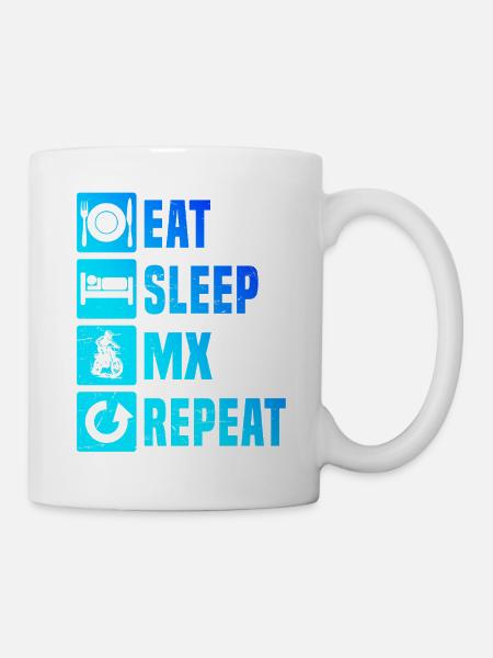 Direkte Motocross Aussage - Tasse - Weiß