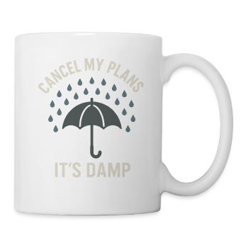Wetter Drama Humor Geschenk Regen Schnee - Tasse - Weiß - Rechts