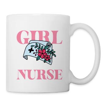 Just a woman who loves nurse - Mug - white - Right