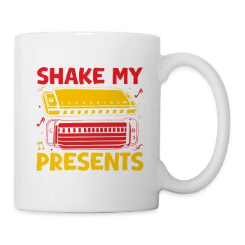 Funny Harmonica Player Shake My Presents Harmonica - Tasse - Weiß - Rechts