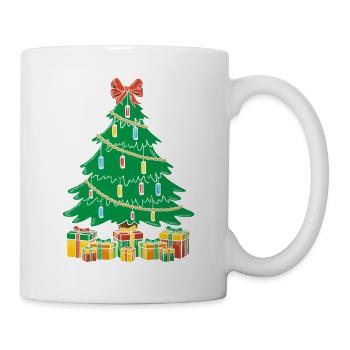 Funny Harmonica Player Christmas Tree Harmonica - Tasse - Weiß - Rechts