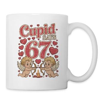 Cupid sagt 67 - Tasse - Weiß - Rechts