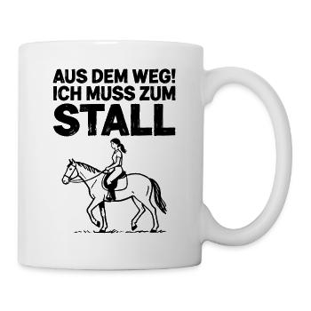 Horse, Riding, Rider, Horse Owner, Equestrian Sport - Mug - white - Right