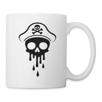 Melting Captain Skull Skull Captain Hat - Mug - white - Right