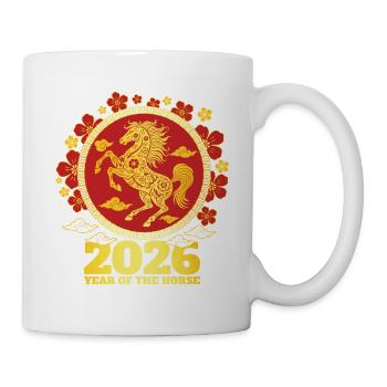 2026 Year Of Horse Zodiac Chinese New Year - Mug - white - Right