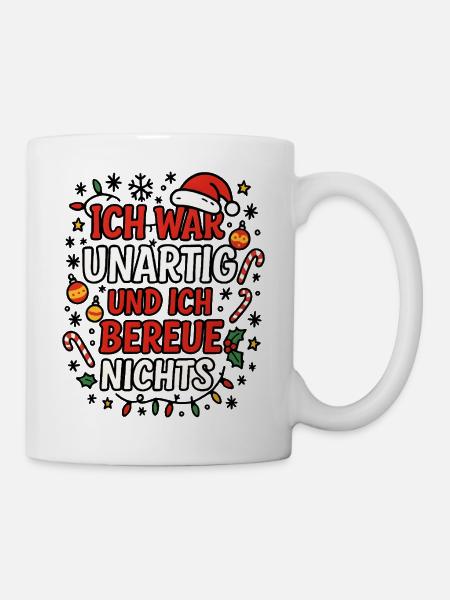 Weihnachten - Tasse - Weiß