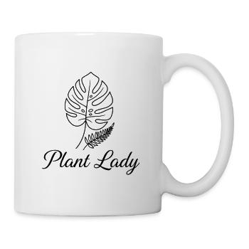 Feuille tropicale Plant Lady - Mug blanc - blanc - Droite