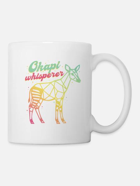 Okapi Whisperer - Tasse - Weiß