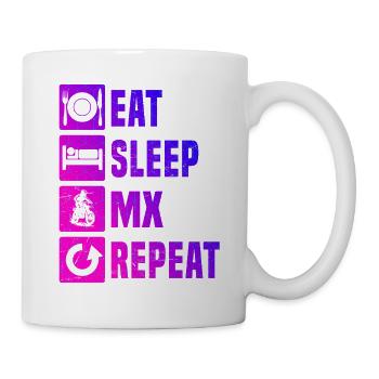 Motocross Power Motocross Design - Tasse - Weiß - Rechts