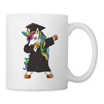 Davant le diplôme de la promotion 2026 de la licorne drôle - Mug blanc - blanc - Droite