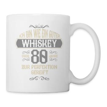 80. Geburtstag 80 Jahre alt Spruch Geschenk - Tasse - Weiß - Rechts