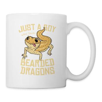 Bearded Dragon Liebe Shirt - Tasse - Weiß - Rechts