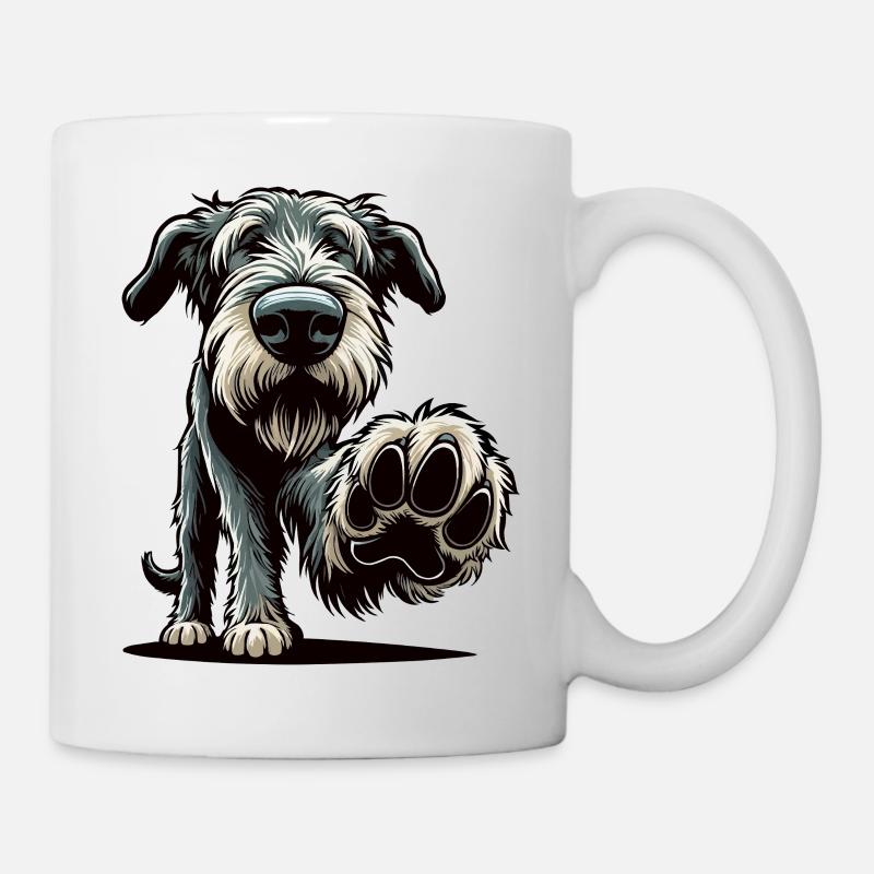 Lévrier irlandais Lévrier Propriétaire de chien de lévrier Fan de chien de loup - Mug blanc - blanc