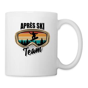Snowboard | Après Ski Team, Sports d’hiver - Mug blanc - blanc - Droite