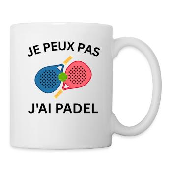Ich kann kein Padel haben - Tasse - Weiß - Rechts