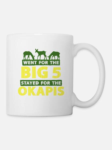 Okapi Tier - Tasse - Weiß