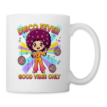DISCO FEVER Comique mignonne années 70 - Mug blanc - blanc - Droite