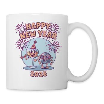 Bonne Année 2026 Célébration des feux d’artifice - Mug blanc - blanc - Droite