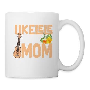 Ukulélé hawaïen Ukulélé Maman que j’ai - Mug blanc - blanc - Droite