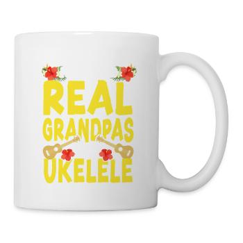Hawaiian Ukulele Uke Grandpa Some - Tasse - Weiß - Rechts